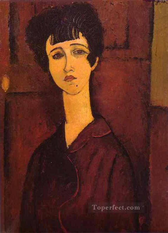 portrait of a girl victoria 1917 Amedeo Modigliani Oil Paintings